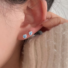 Moonstone Stud Earrings Delicate Jewelry 1Pair
