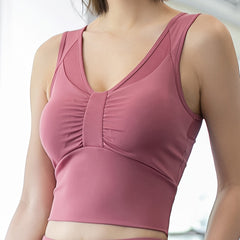 Stretch Running Sports Tank Top Sleeveless Yoga Workout Top