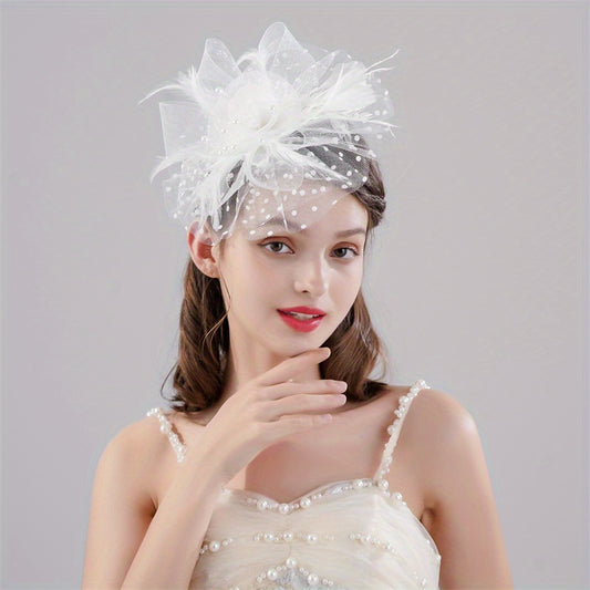 Flower Head Piece Duck Billed Clip Bridal Hair Accessories
