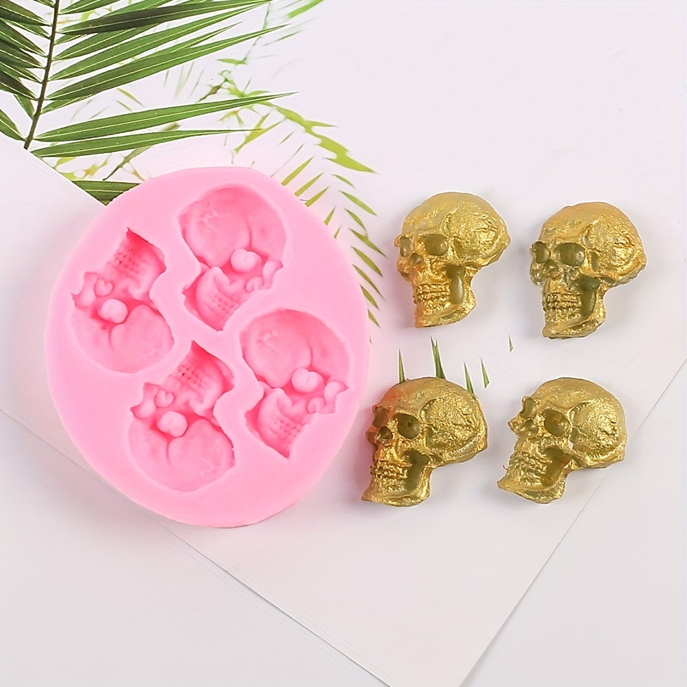 Resin Skull Silicone Mold for Cake Decoration