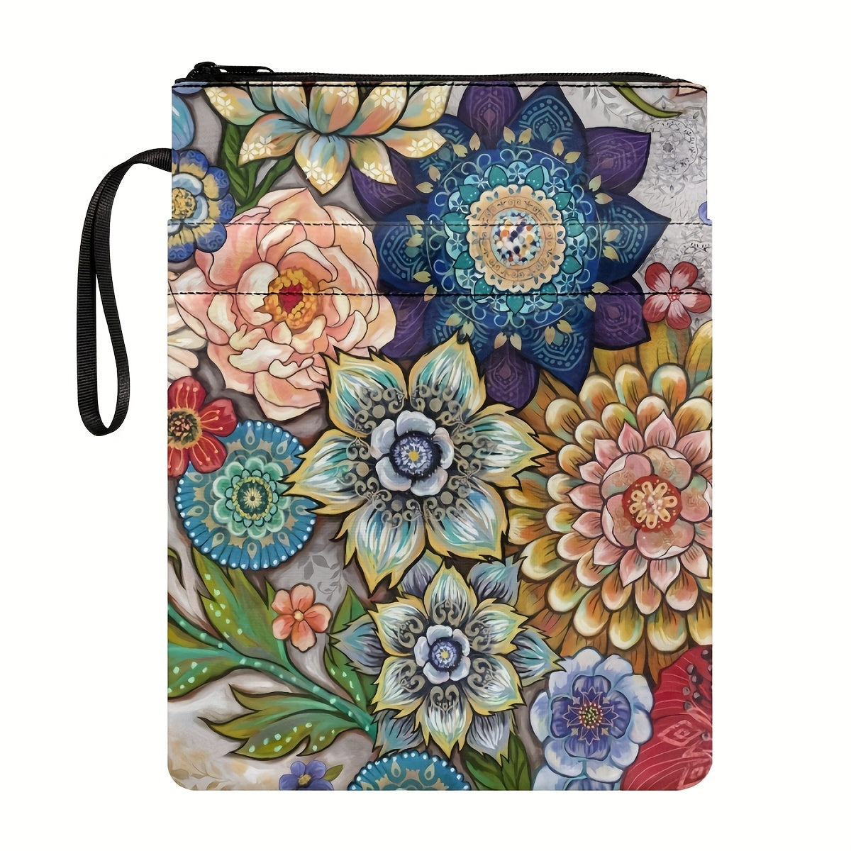Bohemian Paperback Book Cover Flowers Design