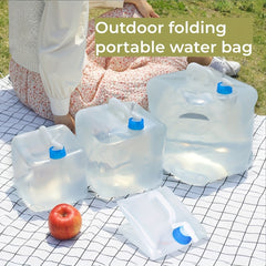 20L Folding Water Bucket Portable Water Container For Outdoor Camping Travel