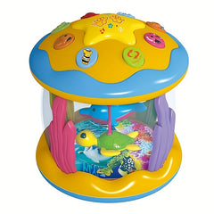 CATNA BUTY Baby Musical Play Gym with Ocean Projector Lights ABS Material