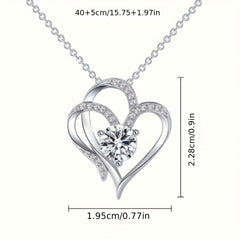 Rose And Bear Flower Love Necklace Birthday Gift