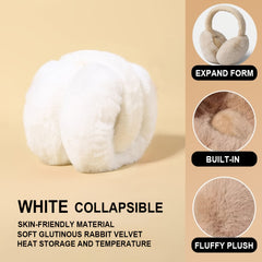 Winter Thermal Ear Warmers Plush Fleece Earmuffs Soft B