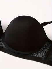 Lace Push Up Balconette Bra - Comfy & Breathable