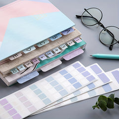 Multicolor Self-Adhesive Index Label Marker Page Book Notebook
