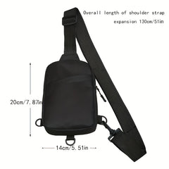Men's Crossbody Bag Lightweight Shoulder Bag for Hiking Travel