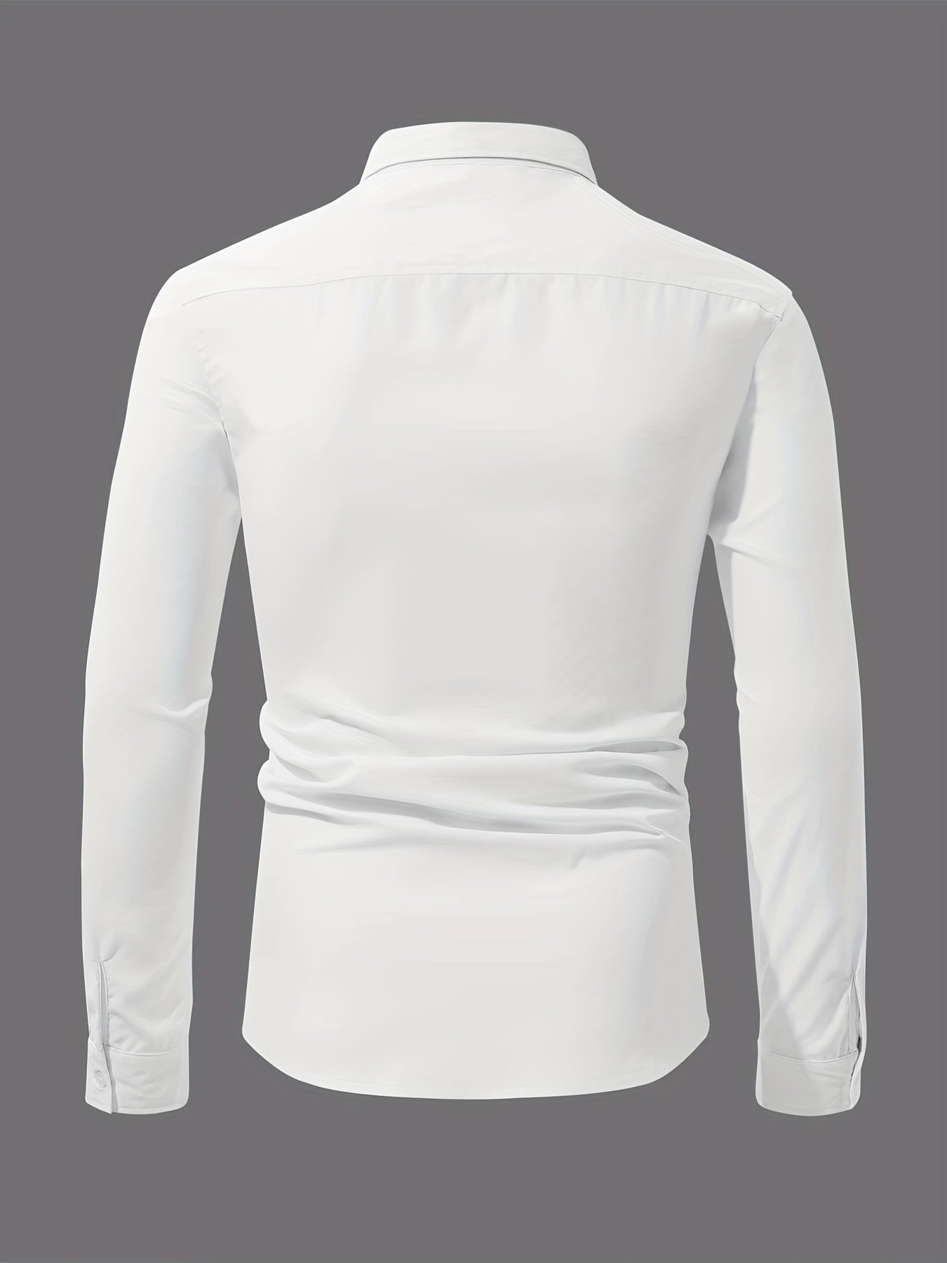 Men's Classic Long Sleeve Shirt with Chest Pocket