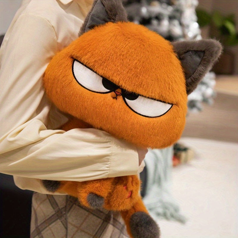 Extra Large Fluffy Plush Cat Stuffed Animal - Brown/Orange/Gray