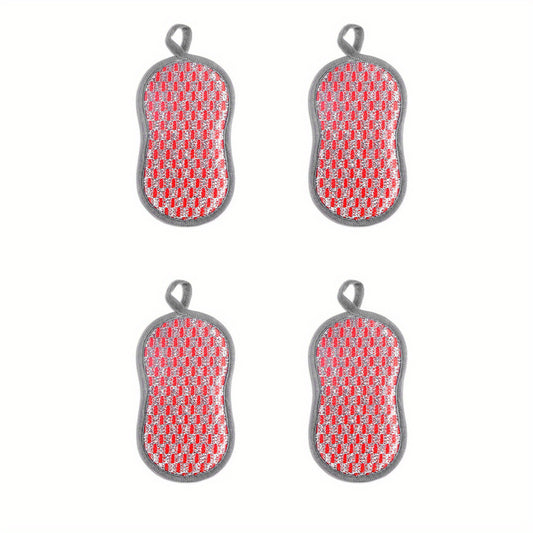 8pcs Dish Cloths Sponge Double Sided Cleaning Brush Scrubbing Magic Spon