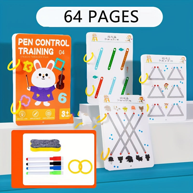 GIRLA Preschool Kids' Reusable Tracing Cards Set