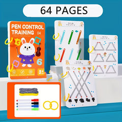 GIRLA Preschool Kids' Reusable Tracing Cards Set