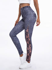 Floral Printed High Waist Leggings for Women
