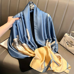 Lotus Print Silky Soft Comfortable Shawl Scarf