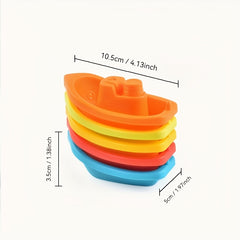 Colorful Stacking Boat Toy Set for Kids