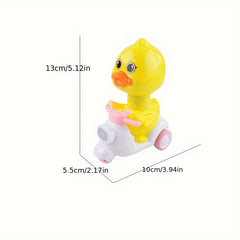Duck Toy Cars Set for Toddlers - Friction Powered Press and Go Cartoon Vehicle