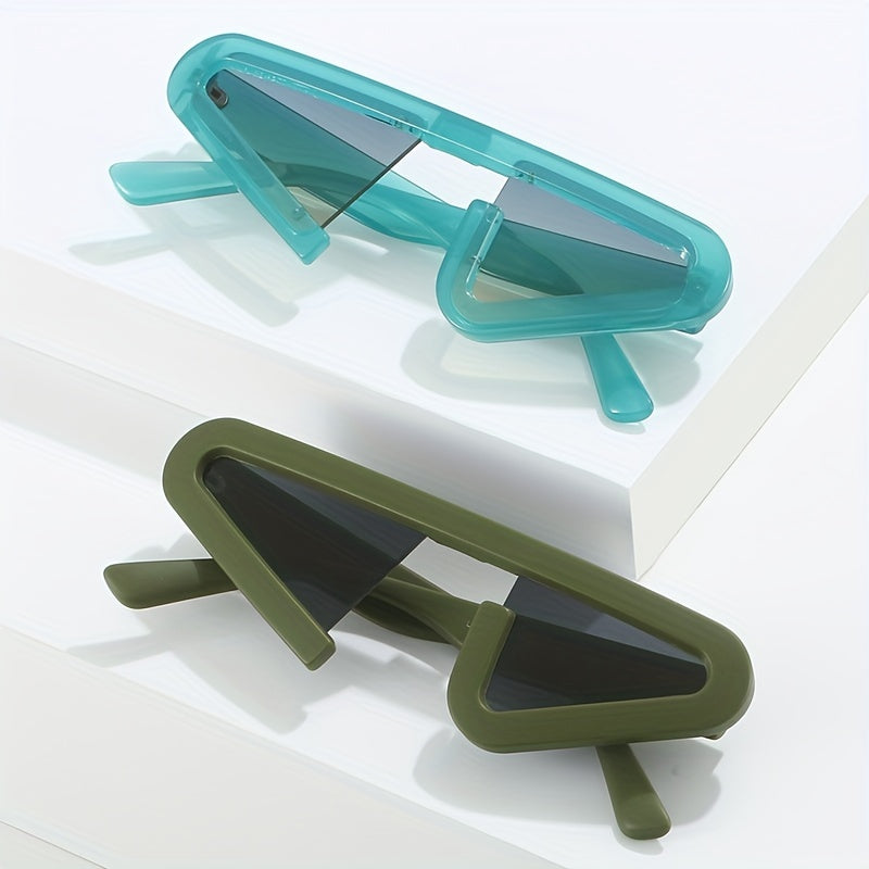 Y2K Triangle Jelly Sunglasses UV400