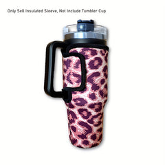 Leopard Print 40oz Cup Sleeve - Scratch Resistant Bottle Protector