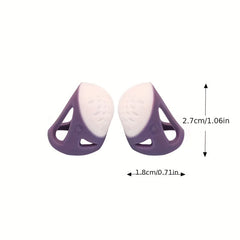 2pcs Ergonomic Sewing Thimble Finger Protector Anti Needle Rubber Finger Cover