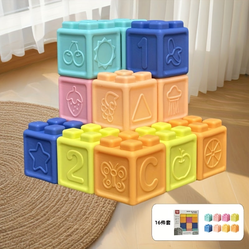 Colorful Soft Rubber Building Blocks for Grip Training