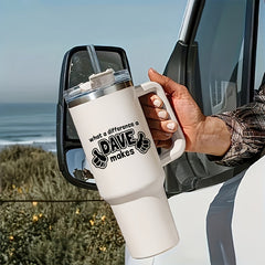 1200ml Stainless Steel Water Cup Insulated Bottle With Handle & Straw