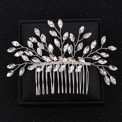 Crystal Pearl Bridal Hair Comb Wedding Accessory