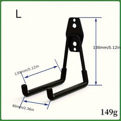 Heavy Duty Metal Hook Holds Up To 20kg Tools with 8 Screws Set