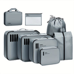 8 Pcs Packing Cubes For Travel Luggage Organizers Lightweight Travel Bags