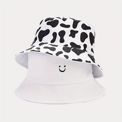 Versatile Bucket Hat With Double Sided Faces Sun Hat