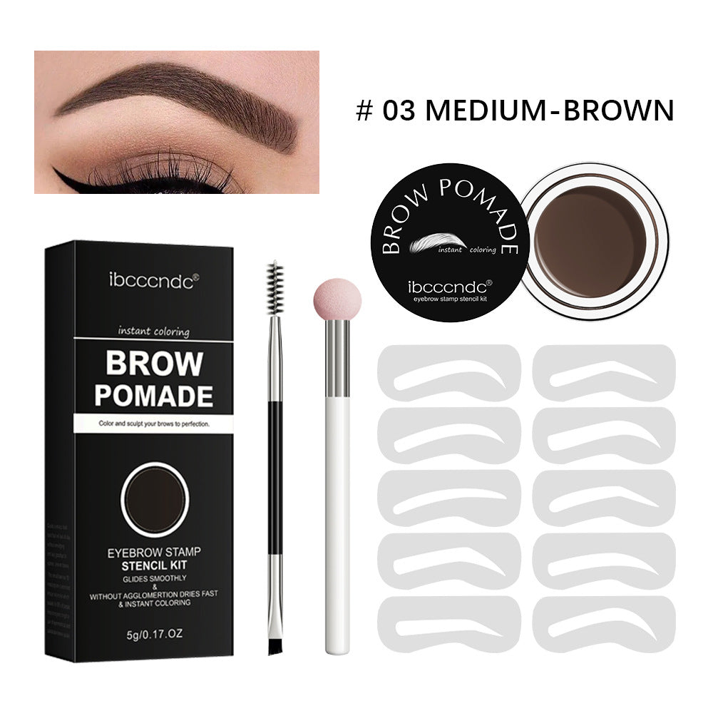 Brow Pomade Eyebrow Stamp Stencils Kit Universal Stencil Kit