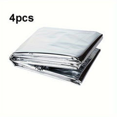 4pcs Emergency Insulation Blanket Foil Space Blanket Outdoor First Aid Camping