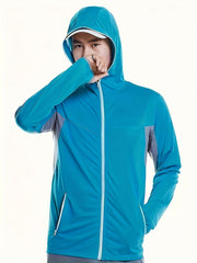 Men's Sun Protective Jacket Light Breathable UV Protection Quick Dry