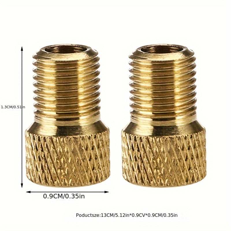 10pcs Copper Bicycle Valve Nozzles Compact Lightweight Adapter Accessory