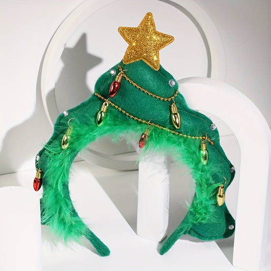 Christmas Tree Fabric Headbands Hair Accessories Party Headbands