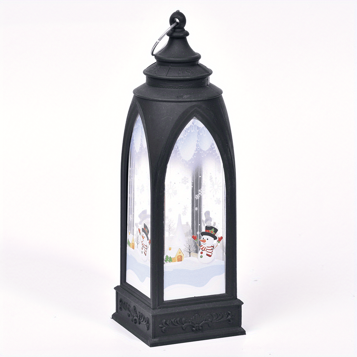 Snow Village Mini House Lamp with LED Light Decoration