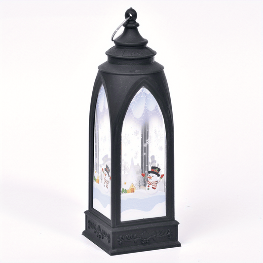 Snow Village Mini House Lamp with LED Light Decoration