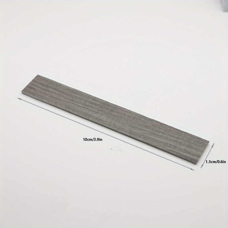20pcs Fishbone Wood Grain Floor Tiles for Dollhouse Diorama Model