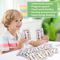 Phonics Flash Cards for Kids Ages 3-6