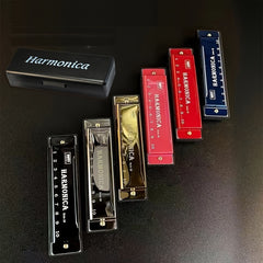 10 Holes Blues Harmonica Musical Instrument Holiday Gift Mini