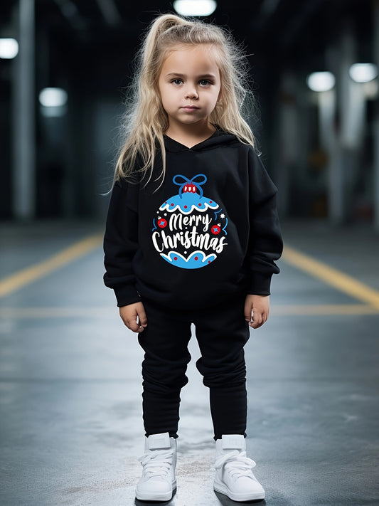 OERYUI Christmas Outfits 2pcs Girls Hoodies Jogger Pants Set