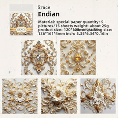 Baroque Vintage Stationery for Journal Collage DIY