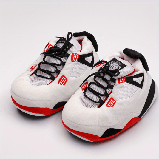 Men's Block Warm Comfy Non-slip Home Shoes Winter