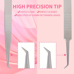 Stainless Steel Tweezers for Decals Eyelash Extensions
