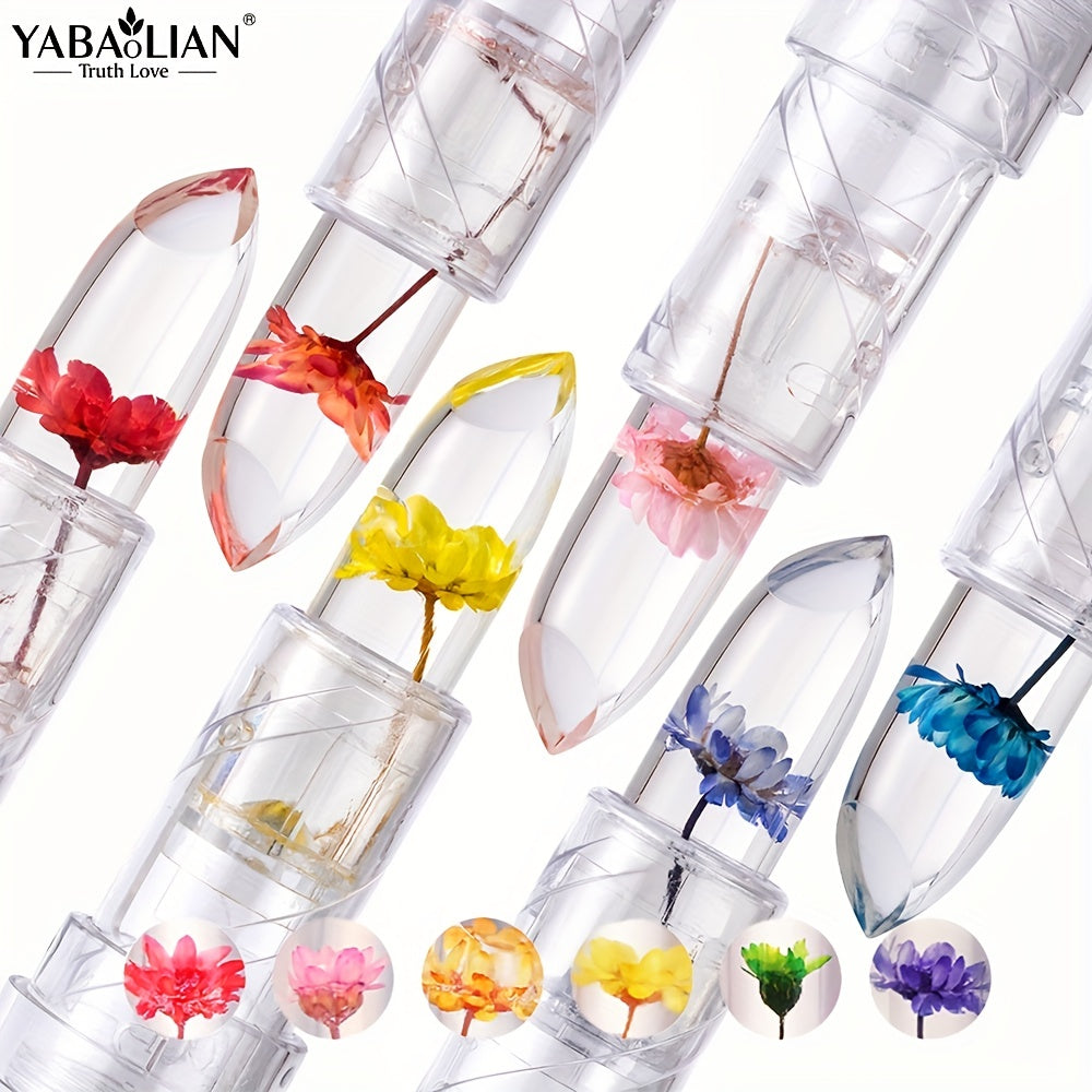 Magic Flower Jelly Lipstick Set Moisturizing Long Lasting Lip Balm