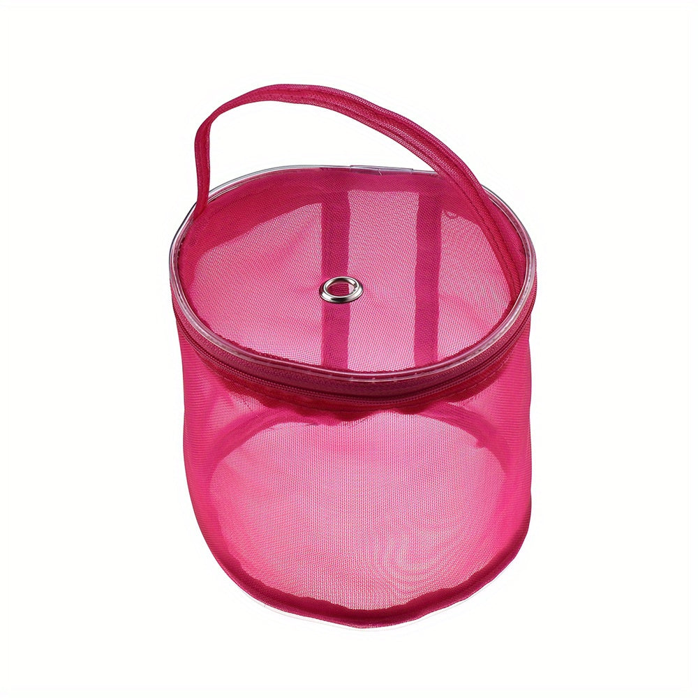 Portable Organizer Yarn Case Mesh Bag Crochet Thread Storage Tote Baskets