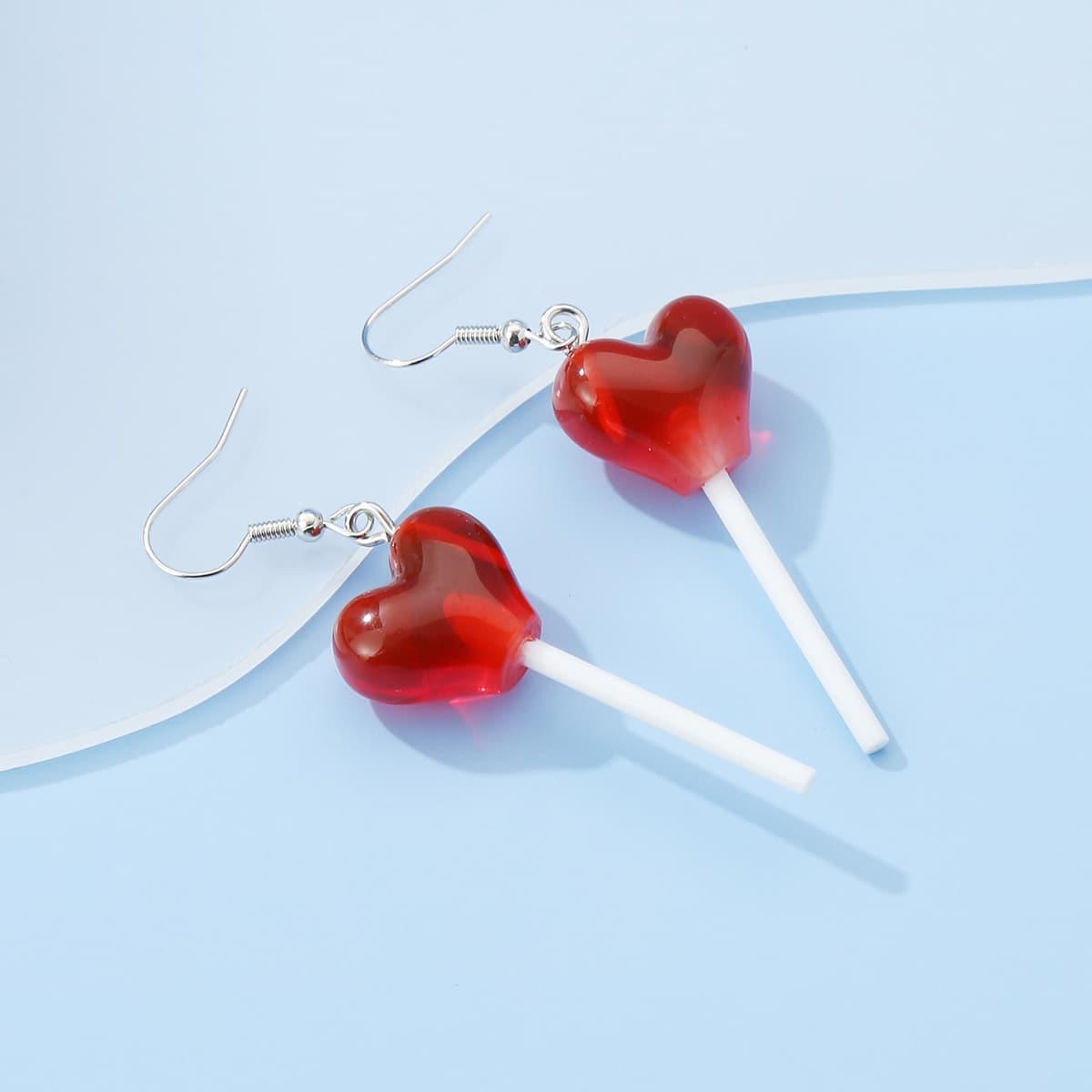 Funny Lollipop Drop Earrings Resin Ear Accessories For Women