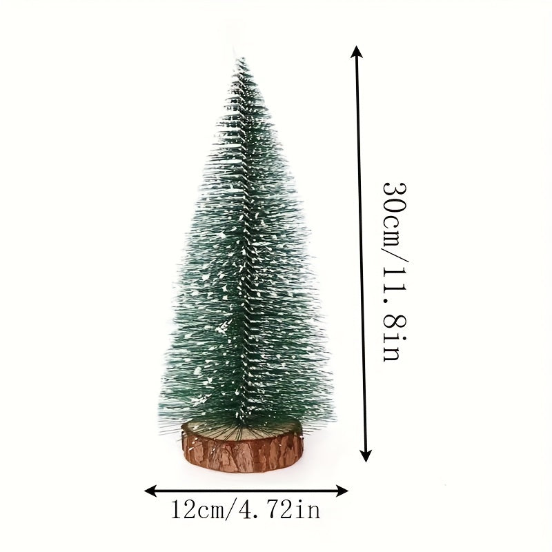 8in Pine Needle Christmas Tree Micro Bonsai Decorations