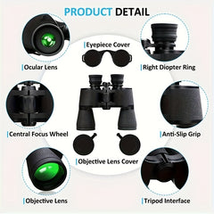 HD Binoculars For Adults - Bird Watching Concert Travel Hiking Sports