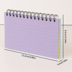 Detachable Coil Notebook Line with Index Card, Mini Size Exercise Note